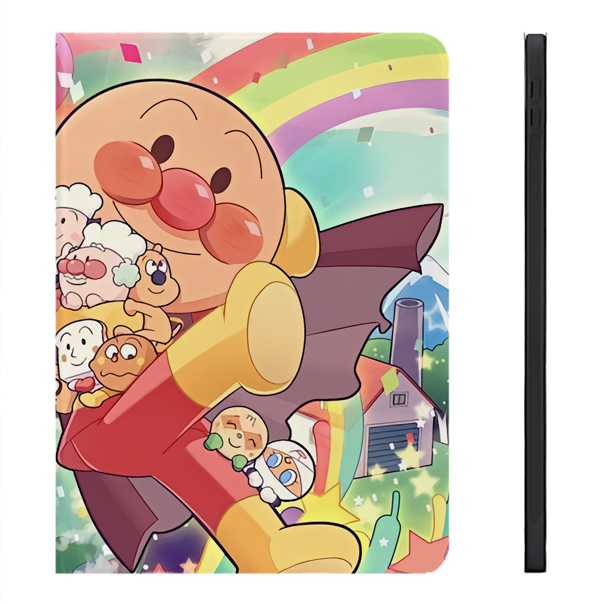 （画像用） アンパンマン Anpanman IPadケース ペンホルダー付き ブックスタイルデザイン